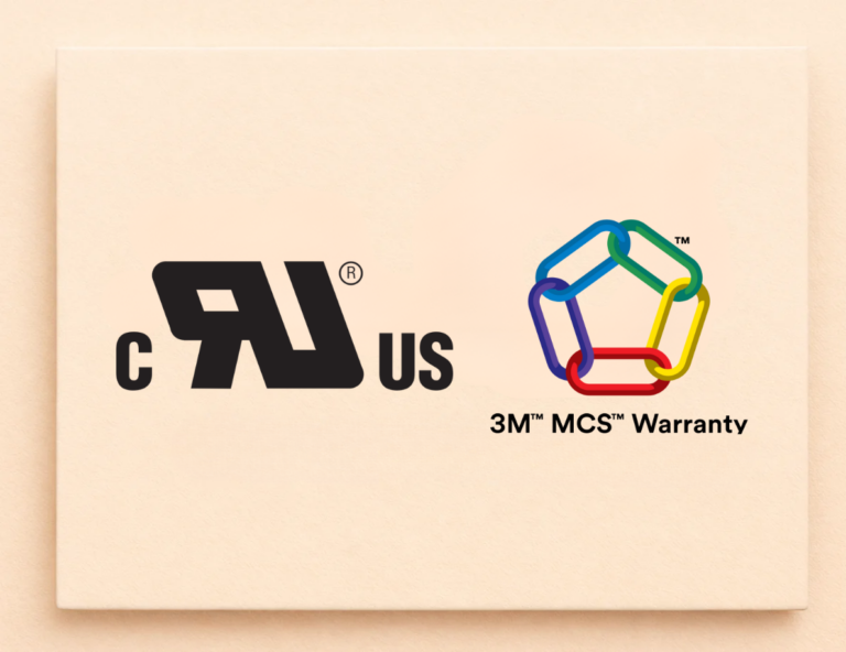 Logotypy certyfikatów UL i 3M